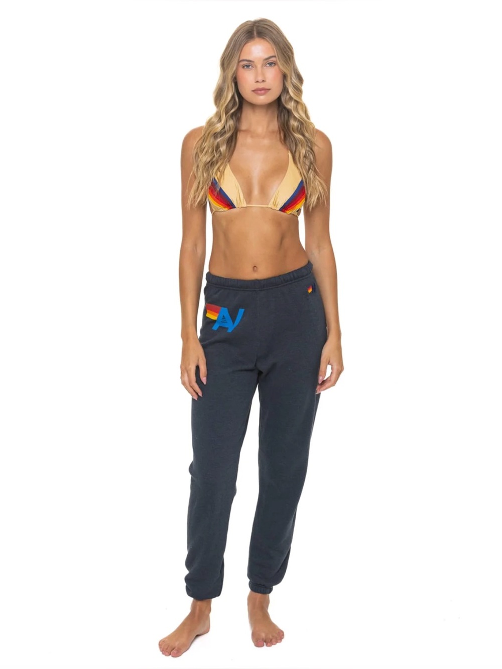 NWT - Aviator Nation - Women’s Logo Sweatpant - charcoal